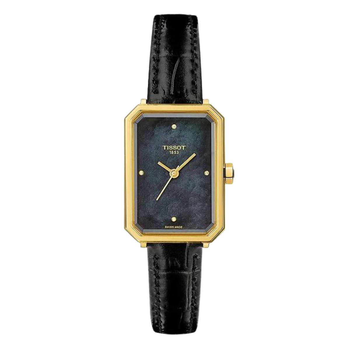 RELOJ TISSOT SRV 30mm ESFERA DE MADREPERLA NEGRA T1601103612600