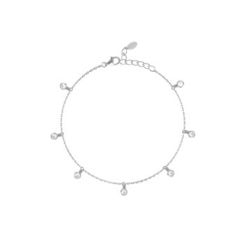 Tobillera de la marca Mabina de Plata con circonitas