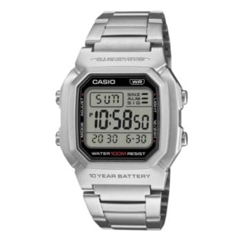 Rellotge Casio Collection digital en color platejat per a home