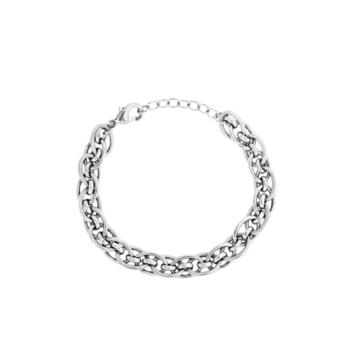 PULSERA VIDAL Y VIDAL CON BAÑO DE PLATA ESLABONES ENTRELAZADOS X2763517