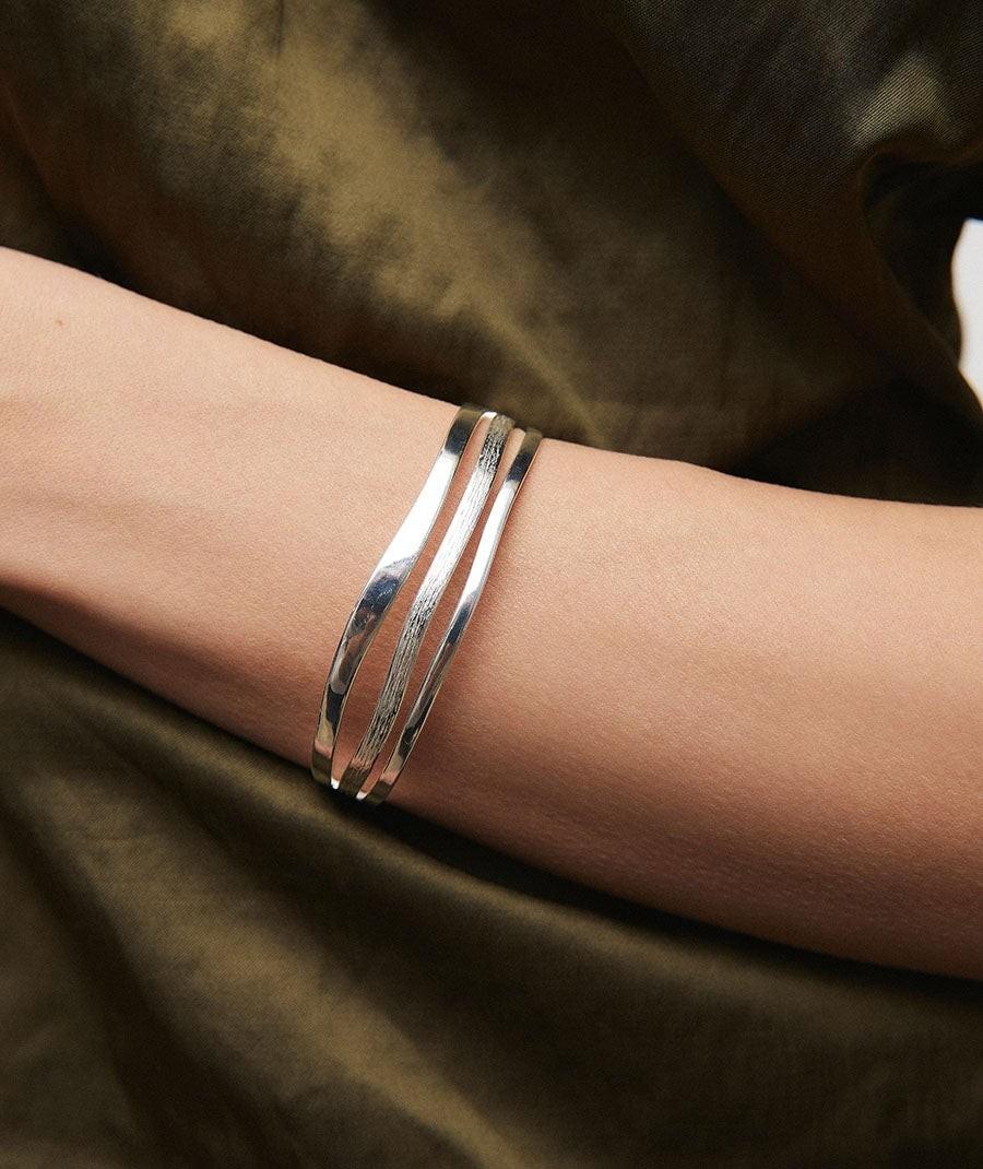 Vidal y Vidal Silver Plated Rigid Bracelet X27876