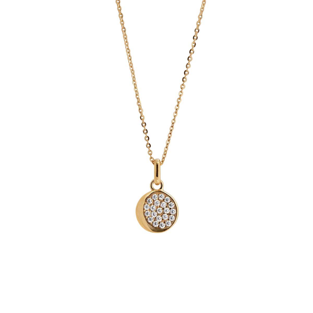 Vidal y Vidal pendant in gold-plated silver with white zircons X7767438