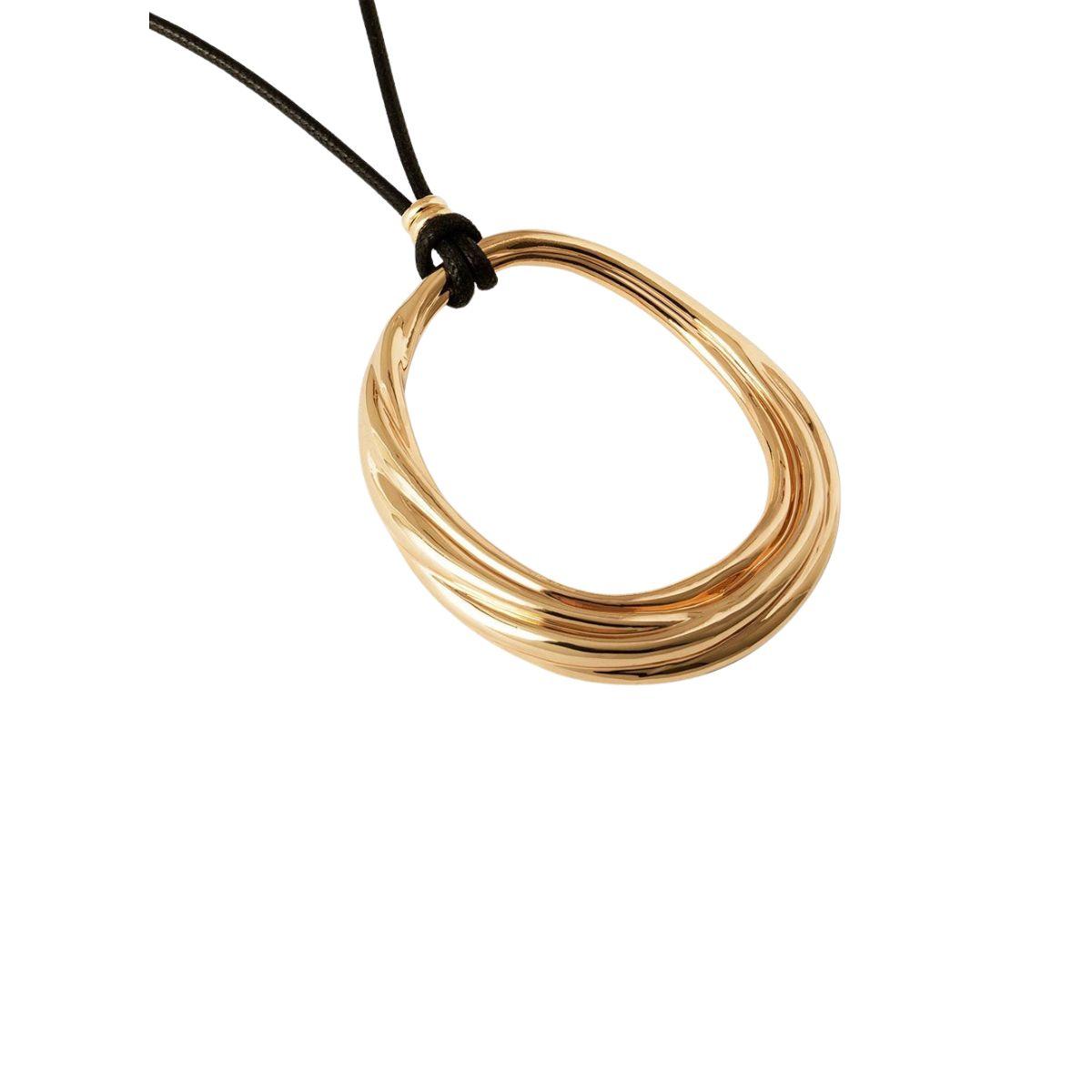 COLLAR VIDAL Y VIDAL BAÑADO EN ORO CON CADENA DE NYLON X9794060