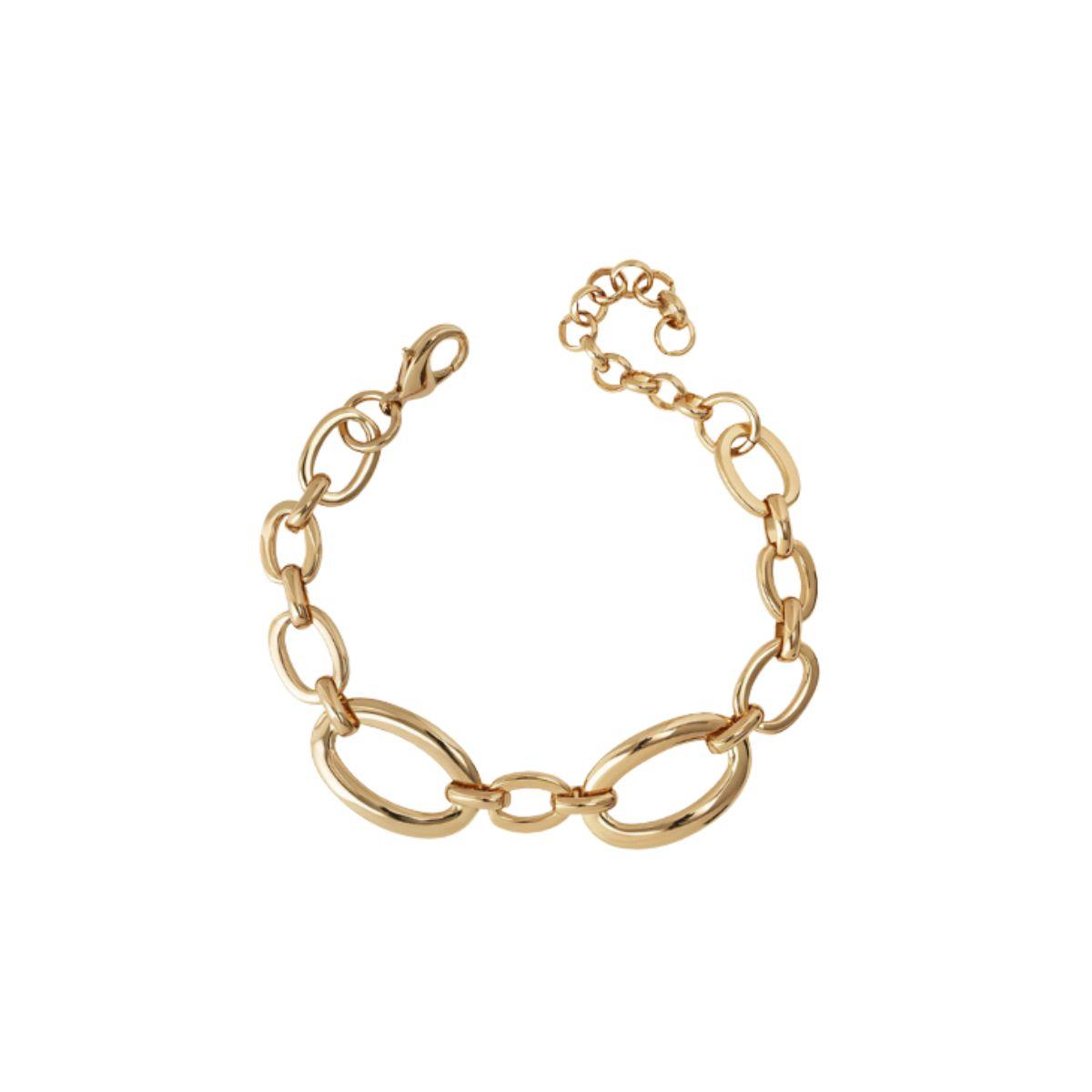 VIDAL & VIDAL BRACELET WITH 18K GOLD-PLATED LINKS X9791217