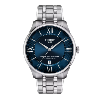 Reloj Tissot Chemin des Tourelles 39 mm esfera azul T139.407.11.048.00
