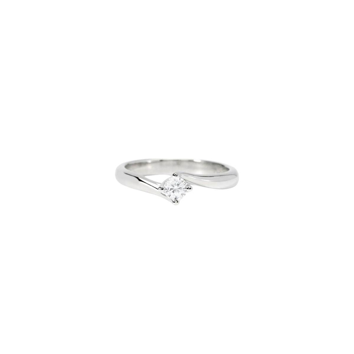 ANILLO MABINA DE PLATA Y DIAMANTE CULTIVADO 0,2CT F VS 523468-11 TALLA 11