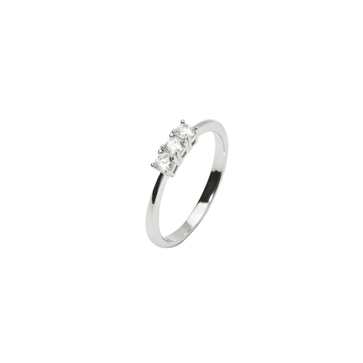 ANELL MABINA DE PLATA I DIAMANTS CULTIVATS PES TOTAL 0.27CT FVS 523473-13