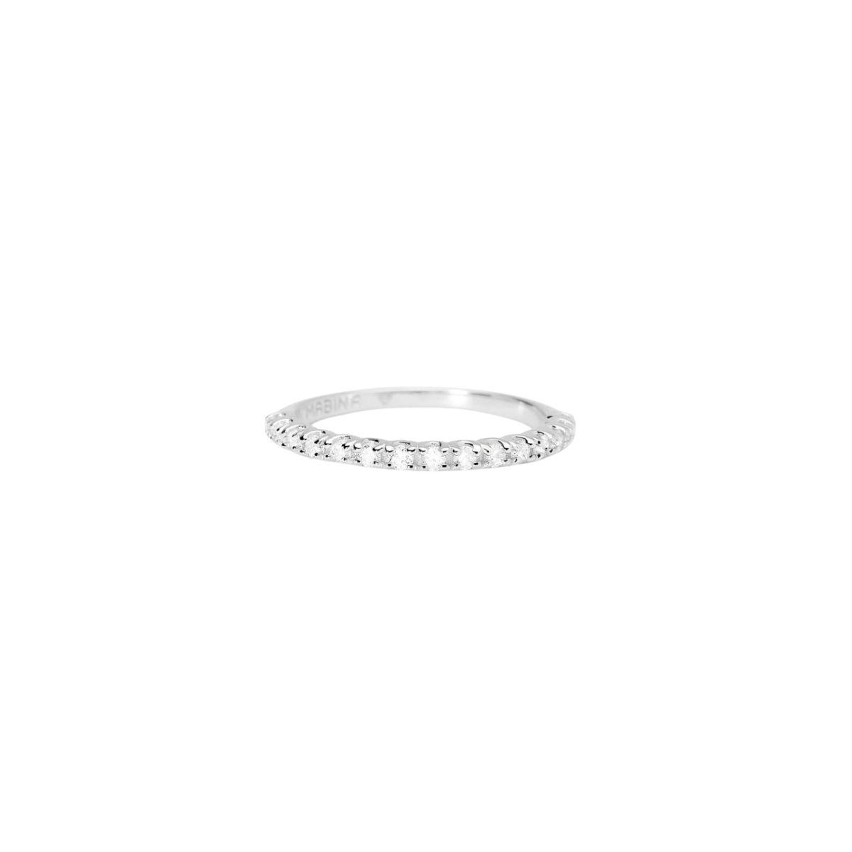ANILLO MABINA DE PLATA CON DIAMANTES CULTIVADOS 0,27CT F VS 523521-13 TALLA 13
