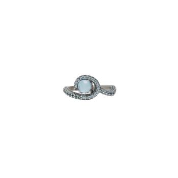ANILLO SUNFIELD DE PLATA, AGUAMARINA Y CIRCONITAS AZUL AN065452-13 TALLA 13