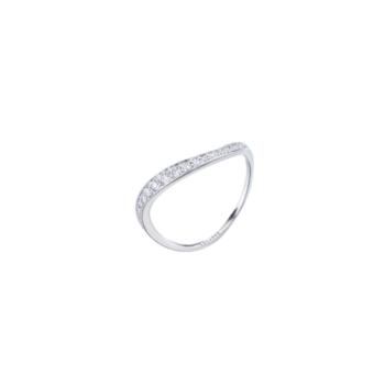 ANELL LECARRÉ D'OR BLANC I DIAMANTS PES TOTAL 0.21 GS VS GA099OB.15 TALLA 15