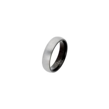 Anillo de color negro de tungsteno marca Liska TALLA 18 para hombre