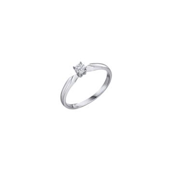 ANELL LECARRÉ D'OR BLANC I DIAMANT PES TOTAL 0.08GH-SI BRIL.00487.15 TALLA 15