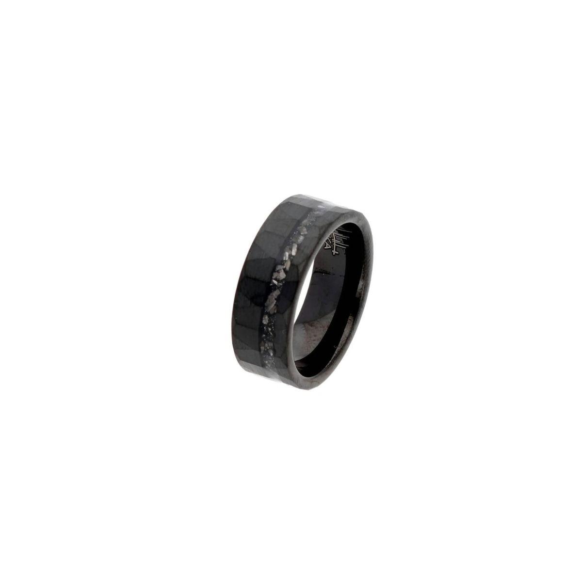 Anillo de color negro de tungsteno marca Liska TALLA 24 para hombre