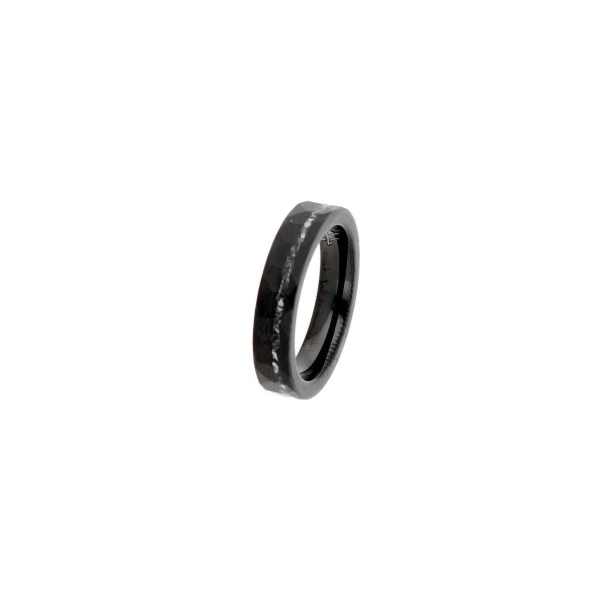 Anillo de color negro de tungsteno marca Liska talla 16 para mujer