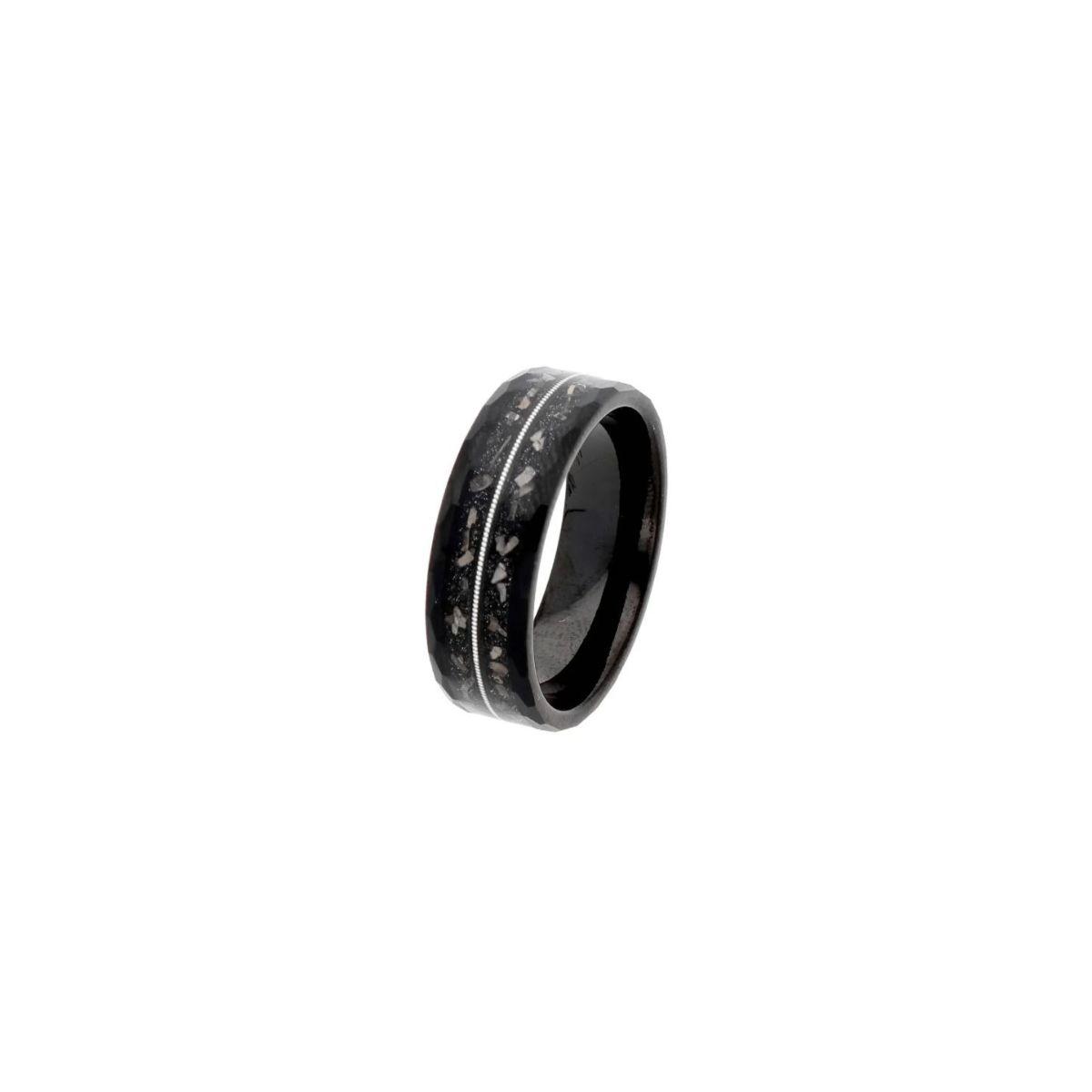 Anillo de color negro de tungsteno marca Liska TALLA 26 para hombre