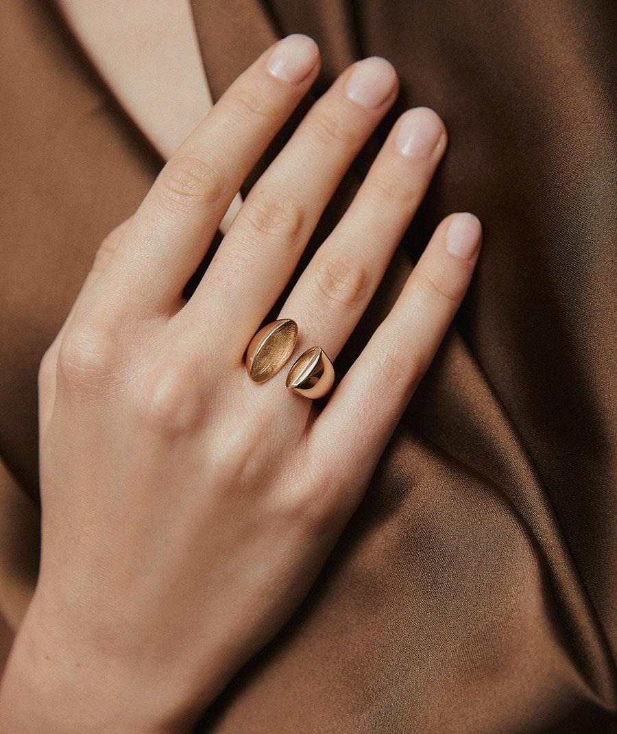 VIDAL Y VIDAL GOLD-PLATED OPEN RING X479991618