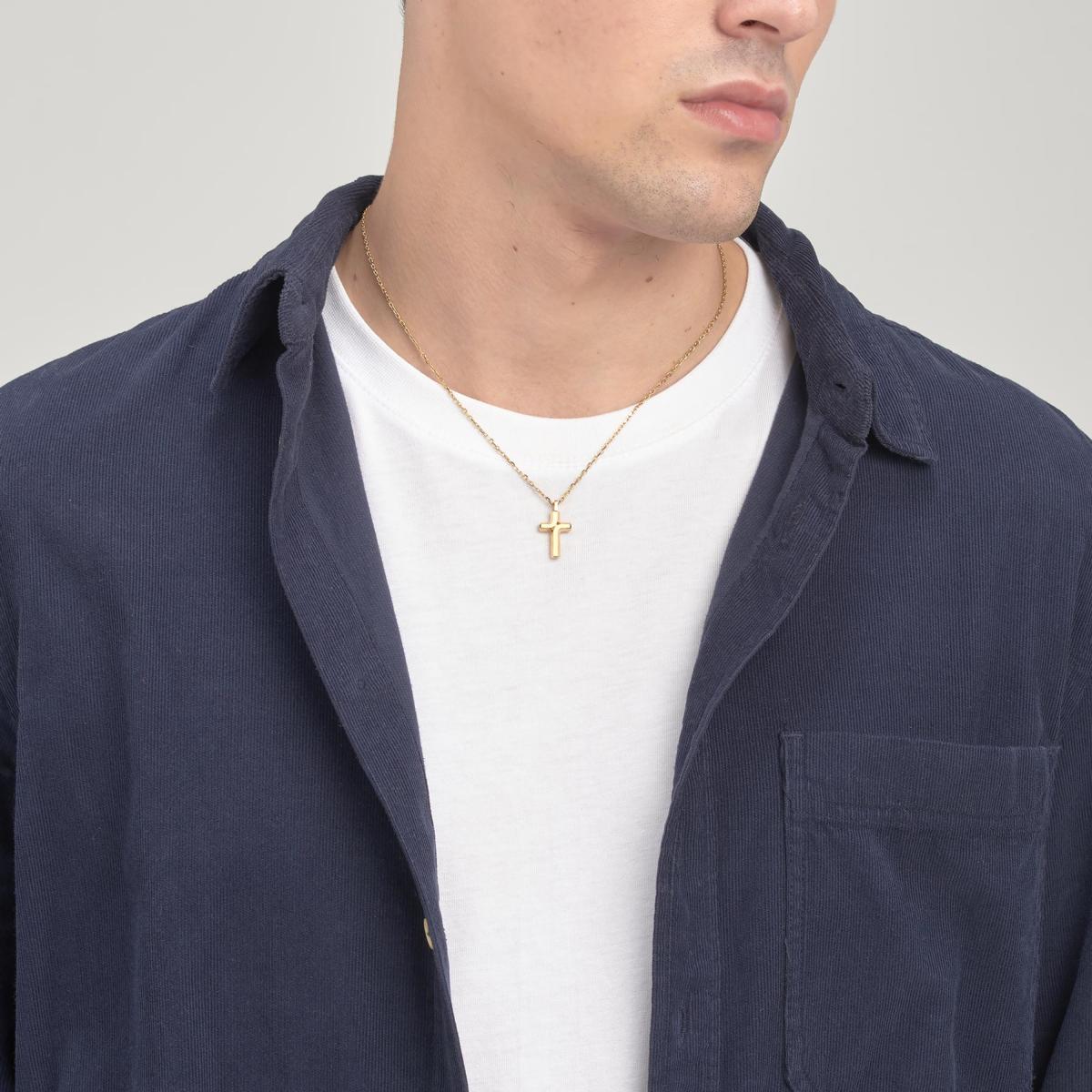 BACKLINER BROSWAY GOLD CROSS PENDANT BBC05