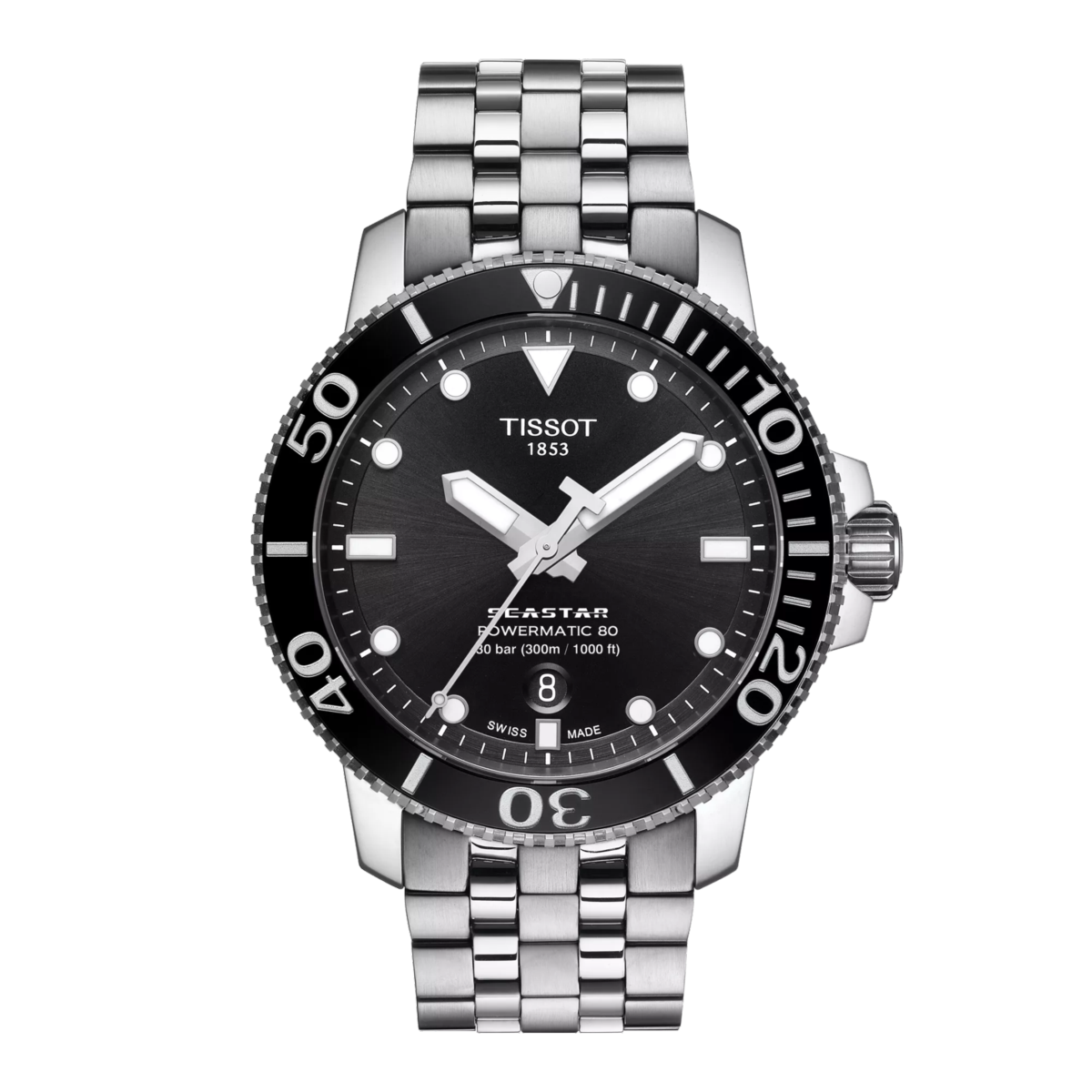 Rellotge Tissot Seastar 1000 Powermatic 80 negre T120.407.11.051.00