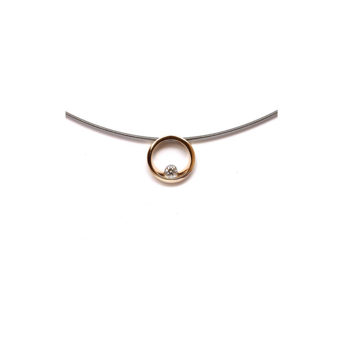 ROSE GOLD AND DIAMONDS PENDANT 0.08 G-VS 8049117