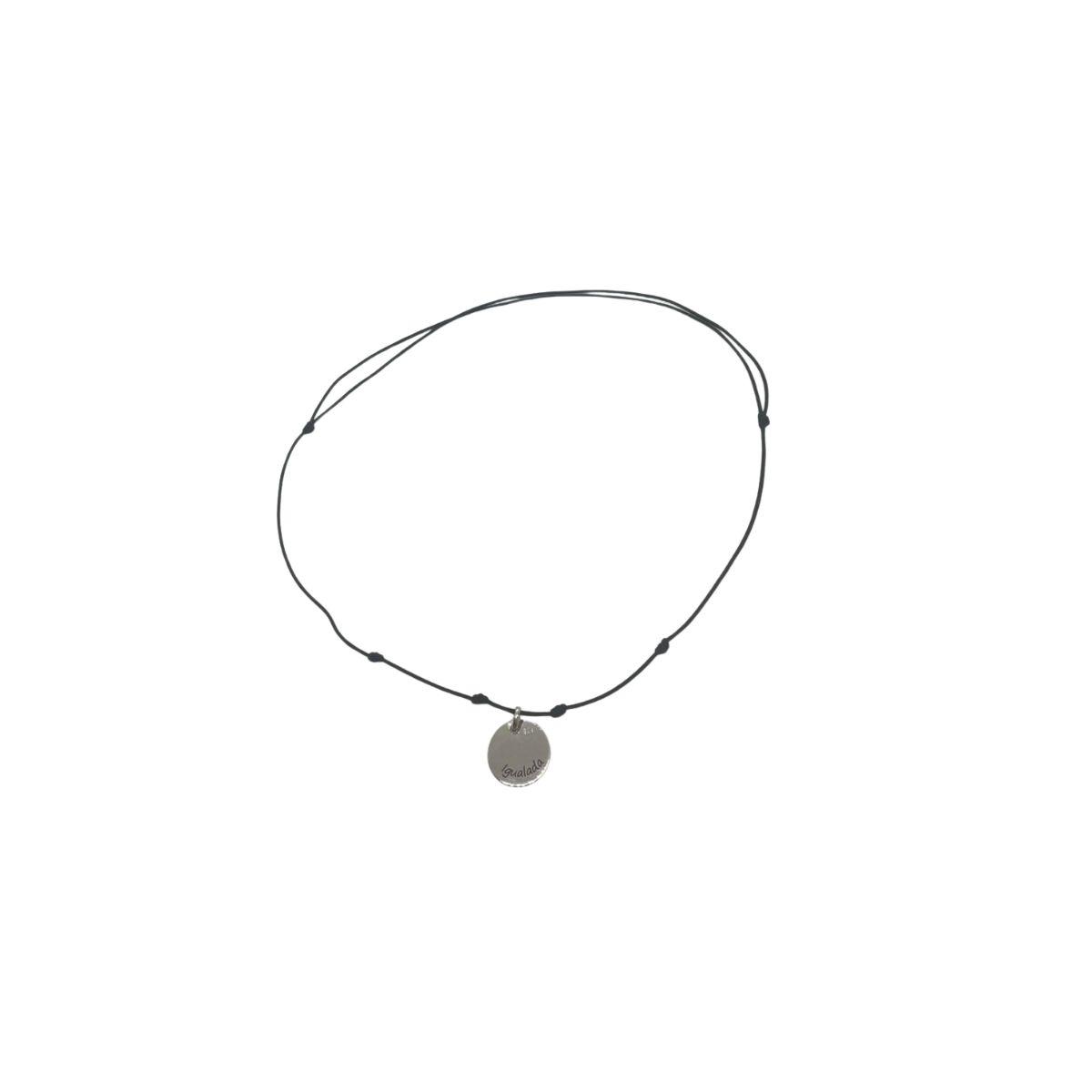 Sterling silver pendant with the emblem of the Camino de San Ignacio, customizable for pilgrims. 1