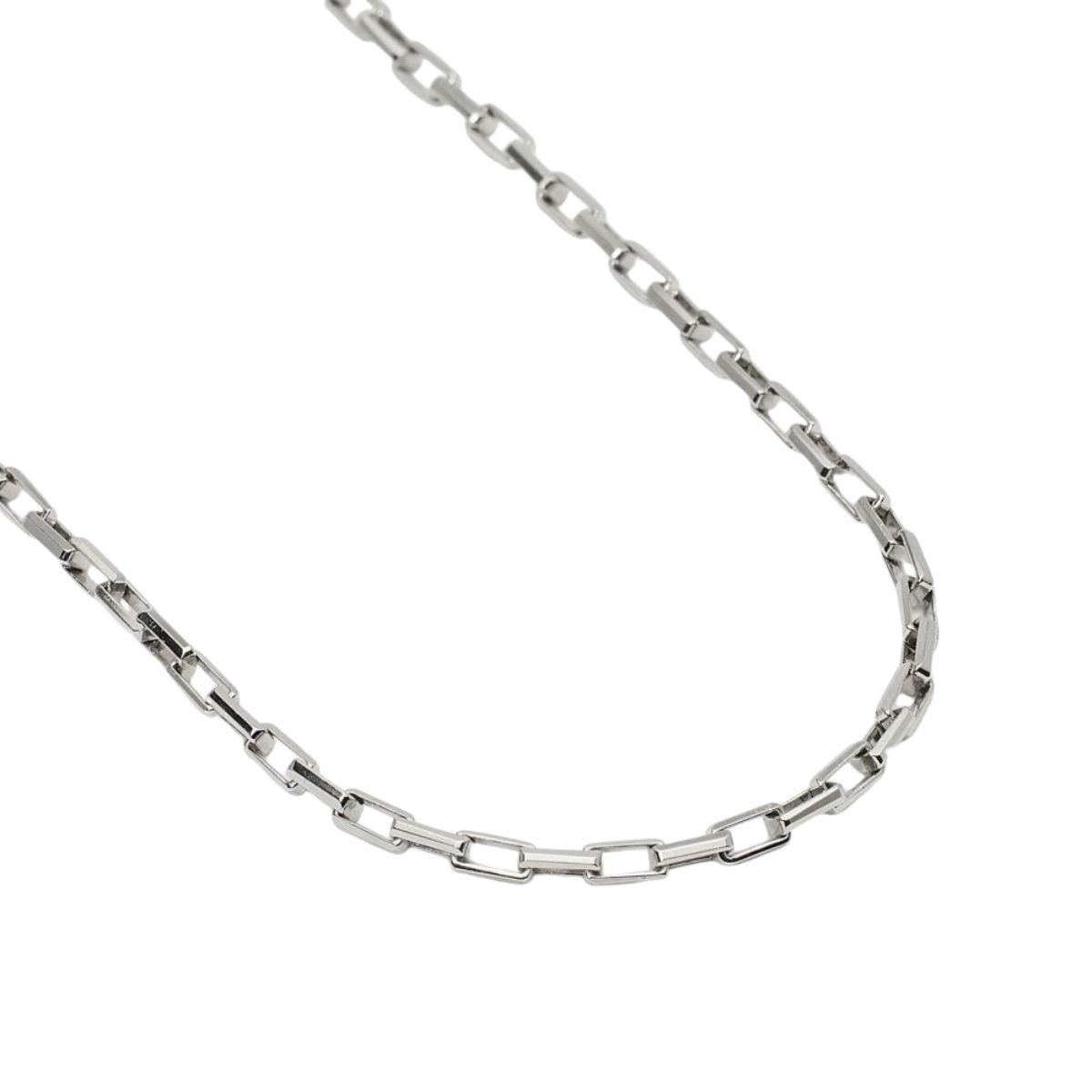 COLLAR MABINA DE ESLABONES RECTANGULARES DE PLATA 553634