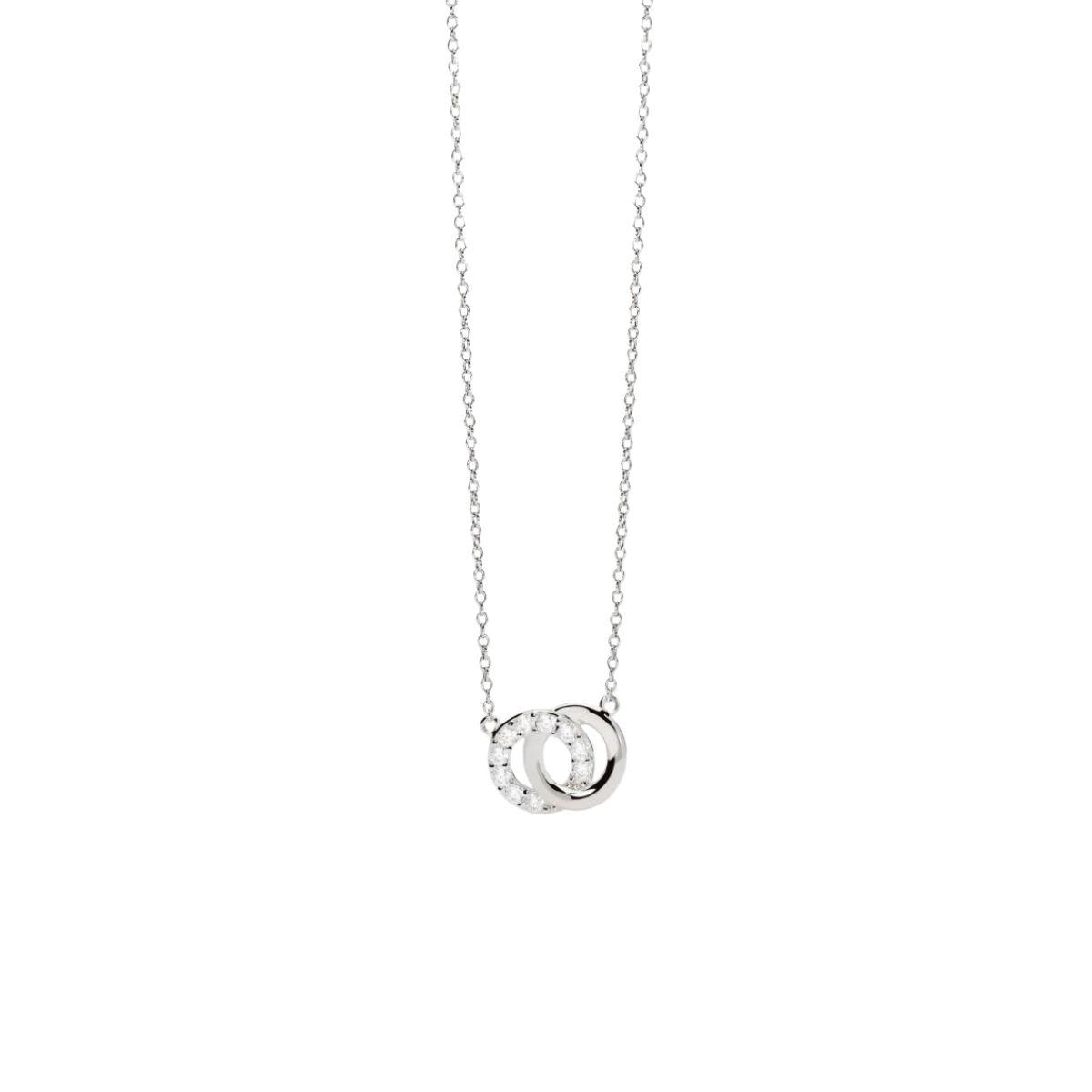 Collaret Mabina Doble Circulo de Plata i Circonites blanques 553833