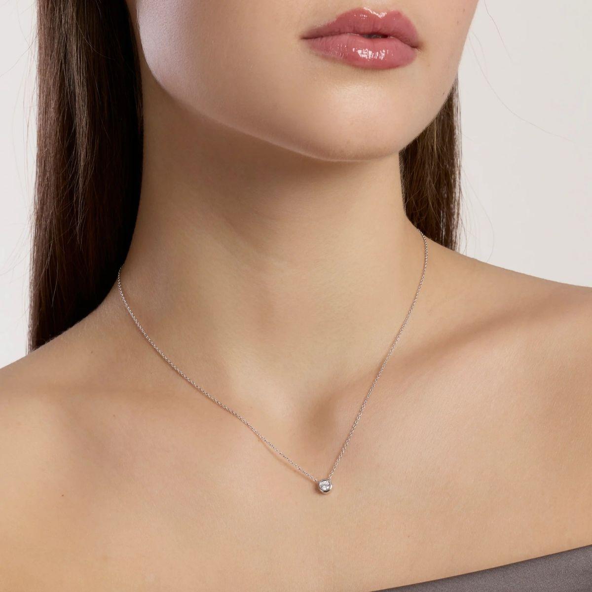 MABINA SILVER PENDANT WITH CULTIVATED DIAMOND 0.18CT F VS 553862