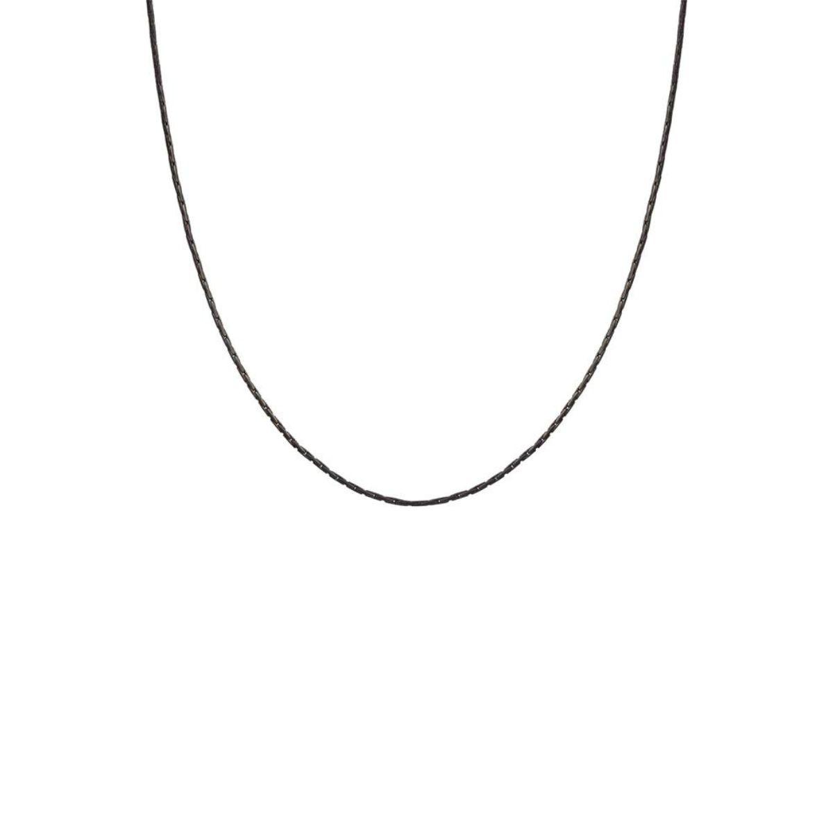 collar BASE SEIMIA DE ACERO NEGRO Y PLATA PERSONALIZABLE 150405 015