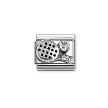 LINK NOMINATION COMPOSABLE DE ACERO Y PLATA RAQUETA DE PADEL 330101 78