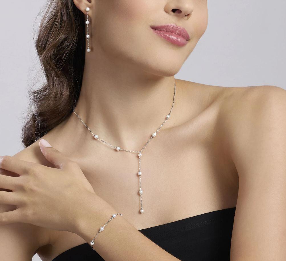 PULSERA MABINA DE PLATA Y PERLAS CULTIVADAS 534104