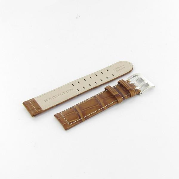 HAMILTON WATCH BAND CAMEL LEATHER CAMEL H600776108