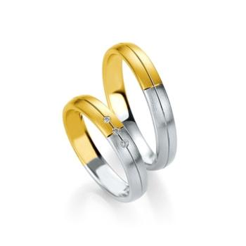 aliances or bicolor groc blanc breuning