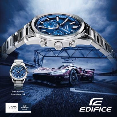 Rellotge Casio Edifice EQB-1300D-2A d’acer inoxidable amb esfera blava i cronògraf solar Bluetooth 2