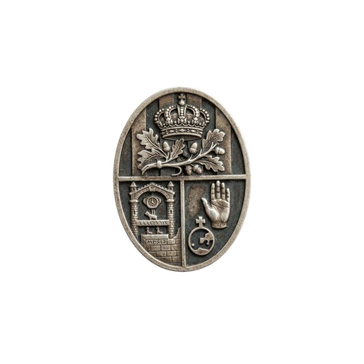 Reforça la teva imatge corporativa amb un elegant pin de plata personalitzat de la teva empresa.