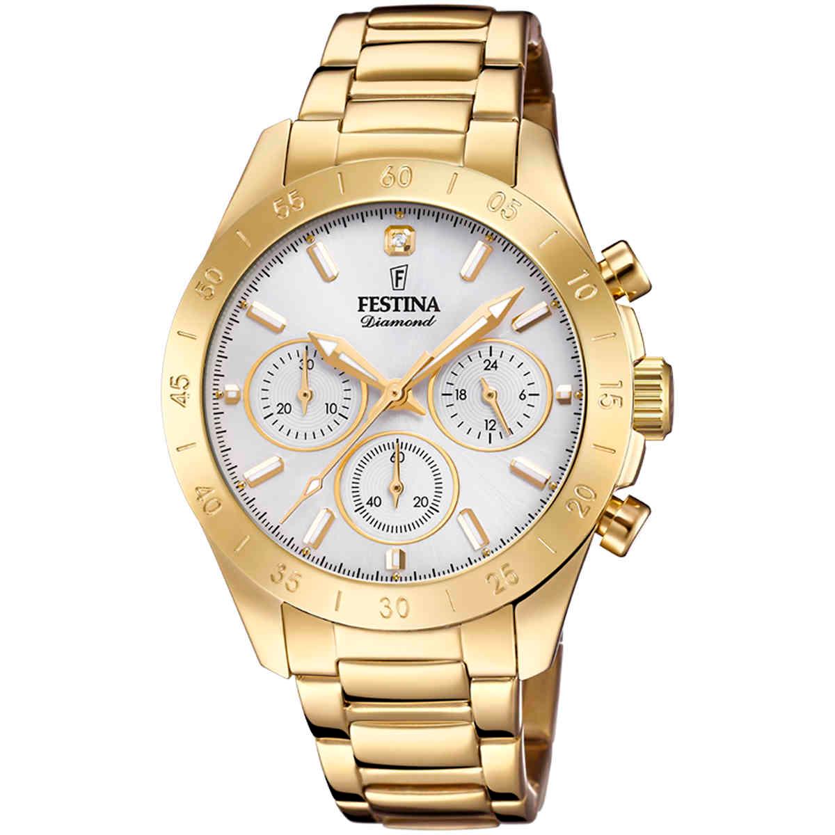 Festina Reloj Mujer Acero Dorado Tam 30 mm - F20214/1