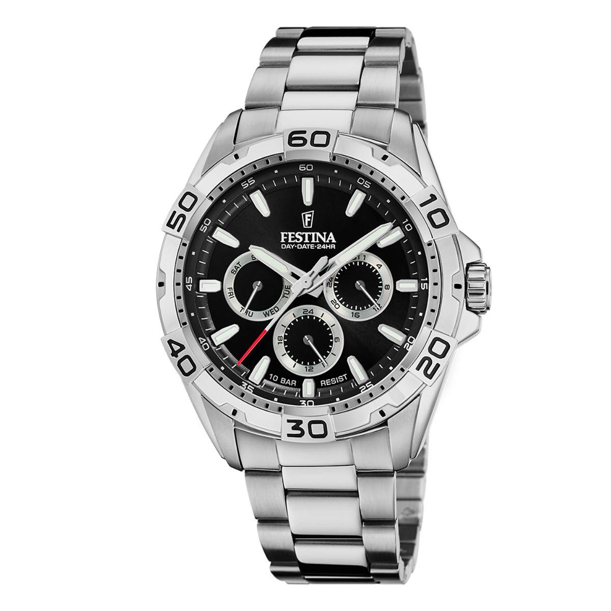 RELLOTGE FESTINA MULTIFUNCIÓ ESFERA NEGRA F20623/4