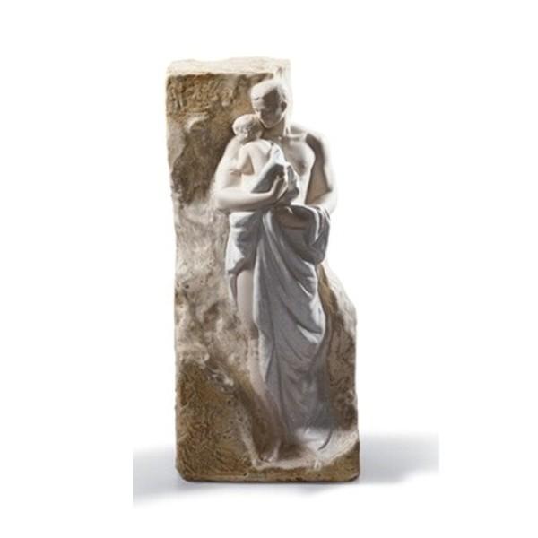 figura lladró mural paternidad