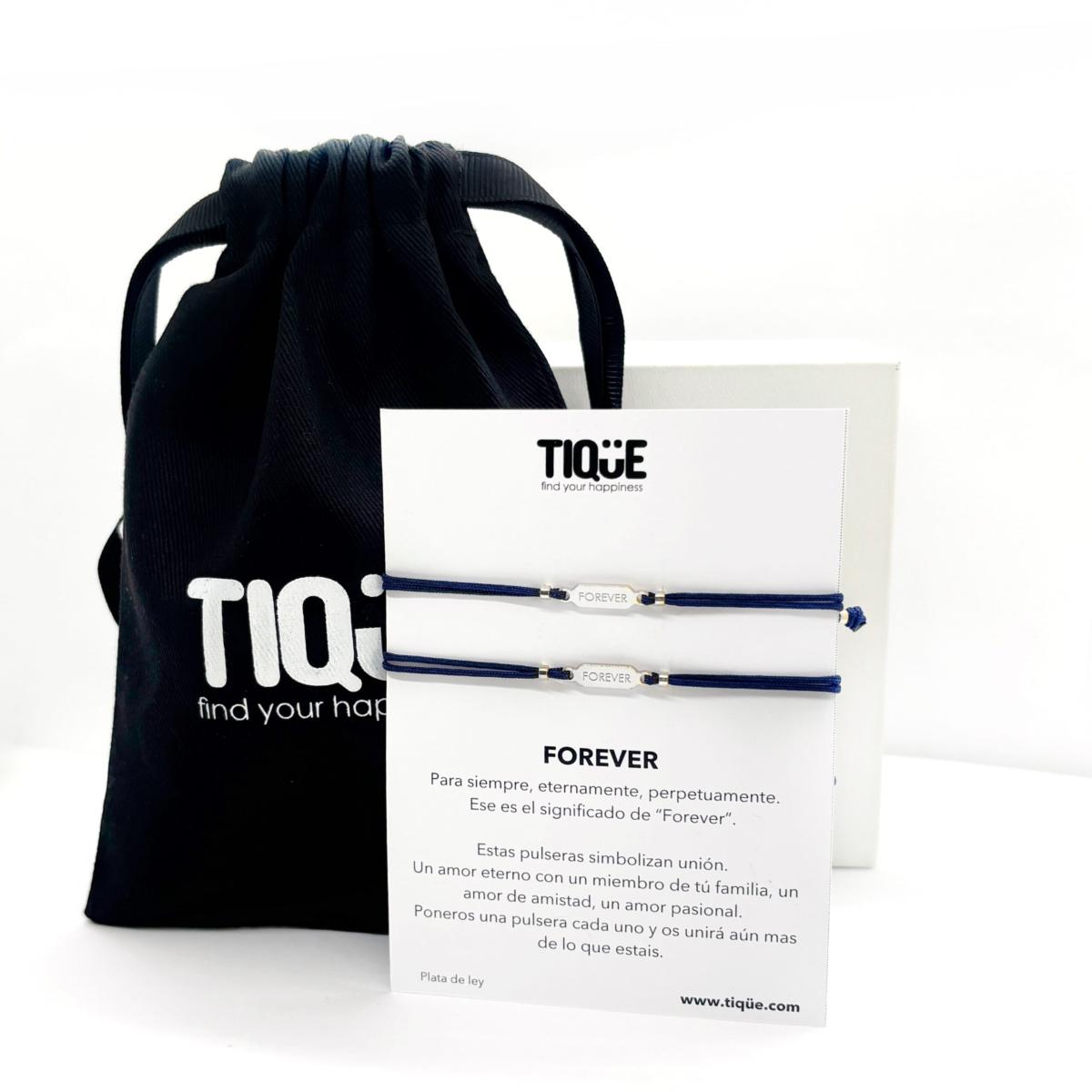 PACK PULSERAS TIQÜE BARCELONA CON PLACA DE PLATA 