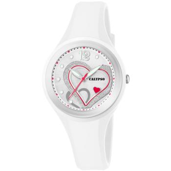 Calypso en color blanco K5677/1 reloj mujer o niña digital correa