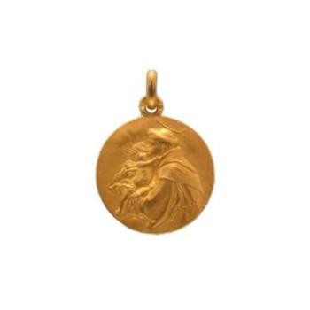 gold pendant medal san antonio de padua