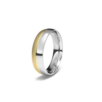white and yellow gold wedding ring 1229