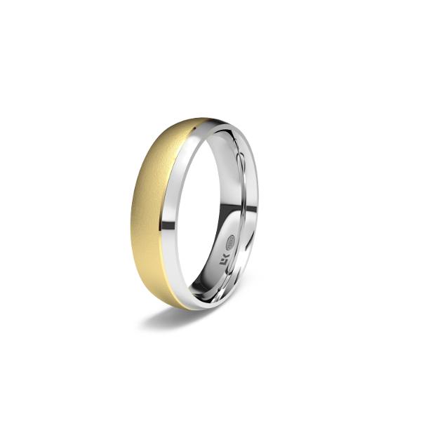 white and yellow gold wedding ring 1230