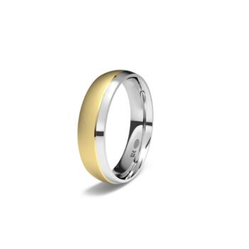 white and yellow gold wedding ring 1230