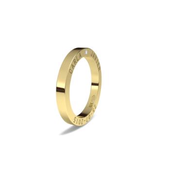 yellow gold wedding ring 1501