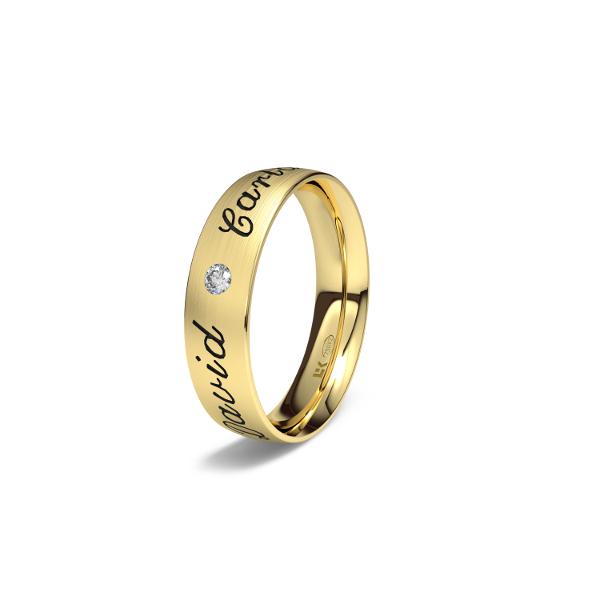 yellow gold wedding ring 1519