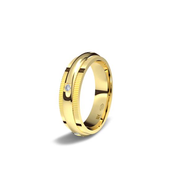 yellow gold wedding ring 1404