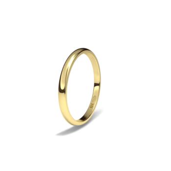 yellow gold wedding ring 1000