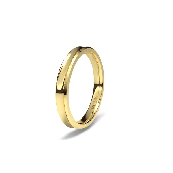 yellow gold wedding ring 1018