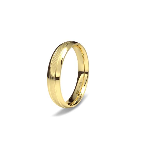 yellow gold wedding ring 1105