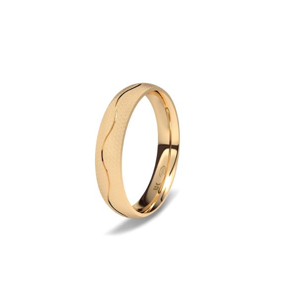 Red gold wedding ring 1122